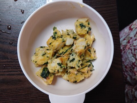 手づかみ食べ☆パン粉でかぼちゃパン